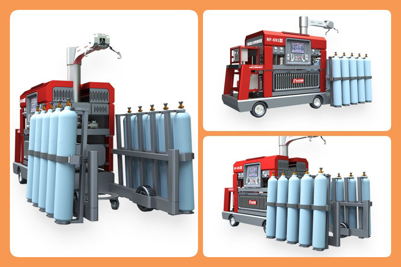 SF6 Gas High-Power Recovery, Recharging And Vacuuming Device