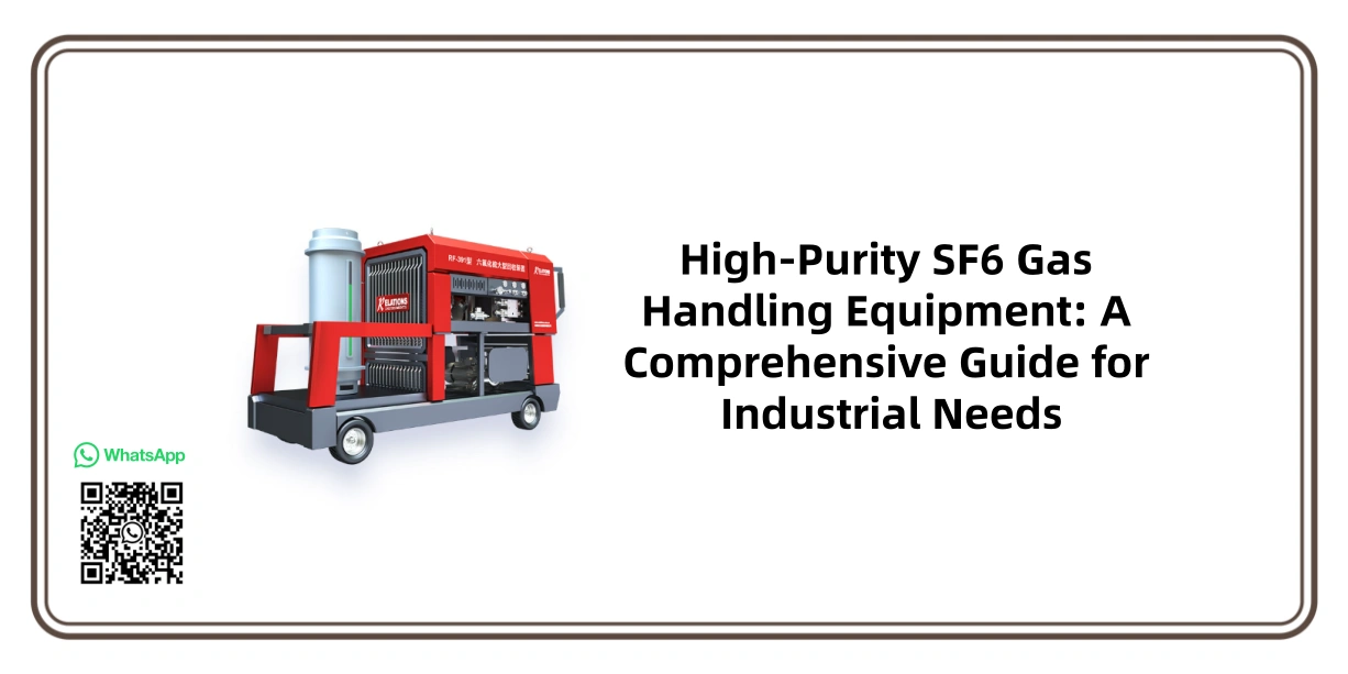 High-purity sf6 gas handling equipment