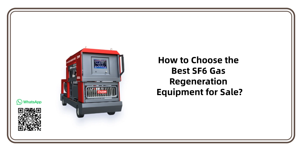 sf6 gas regeneration equipment for sale