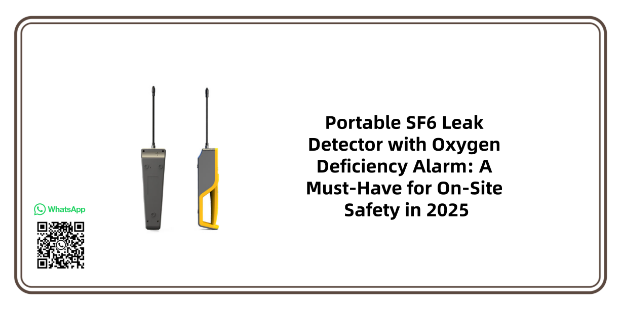 Portable SF6 Leak Detector with Oxygen Deficiency Alarm