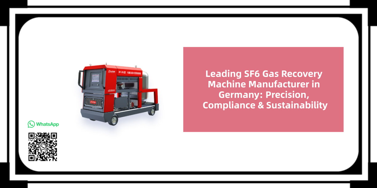 Leading SF6 Gas Recovery Machine Manufacturer in Germany