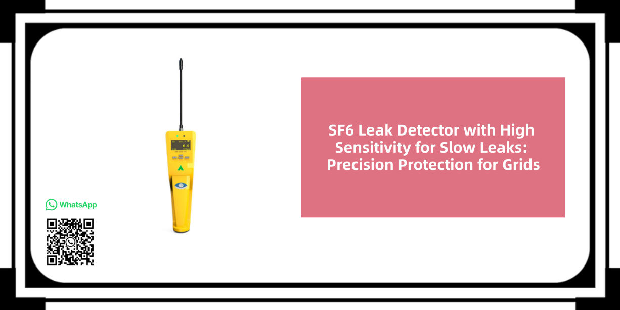 SF6 Leak Detector with High Sensitivity for Slow Leaks