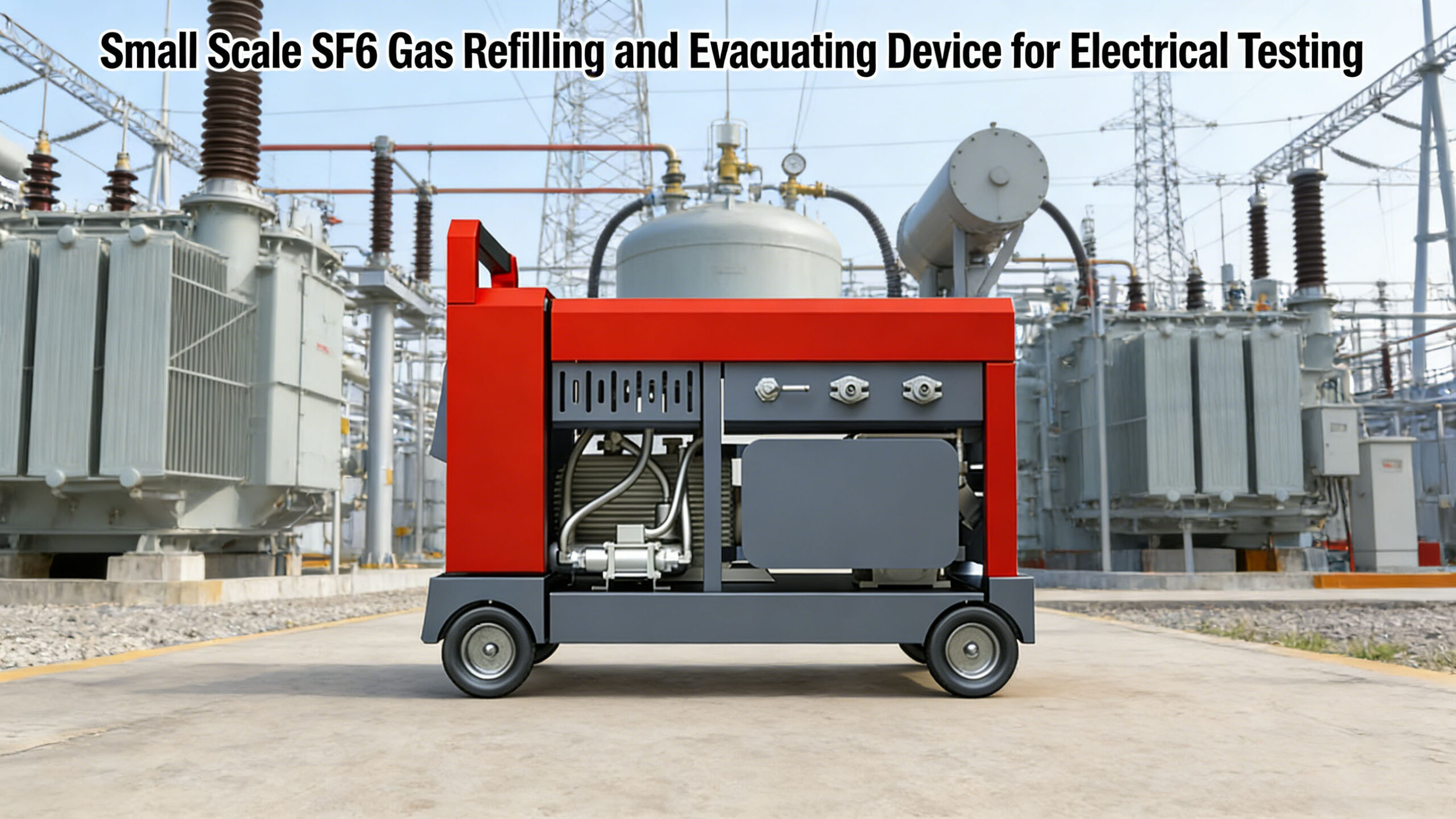 Small Scale SF6 Gas Refilling and Evacuating Device for Electrical Testing