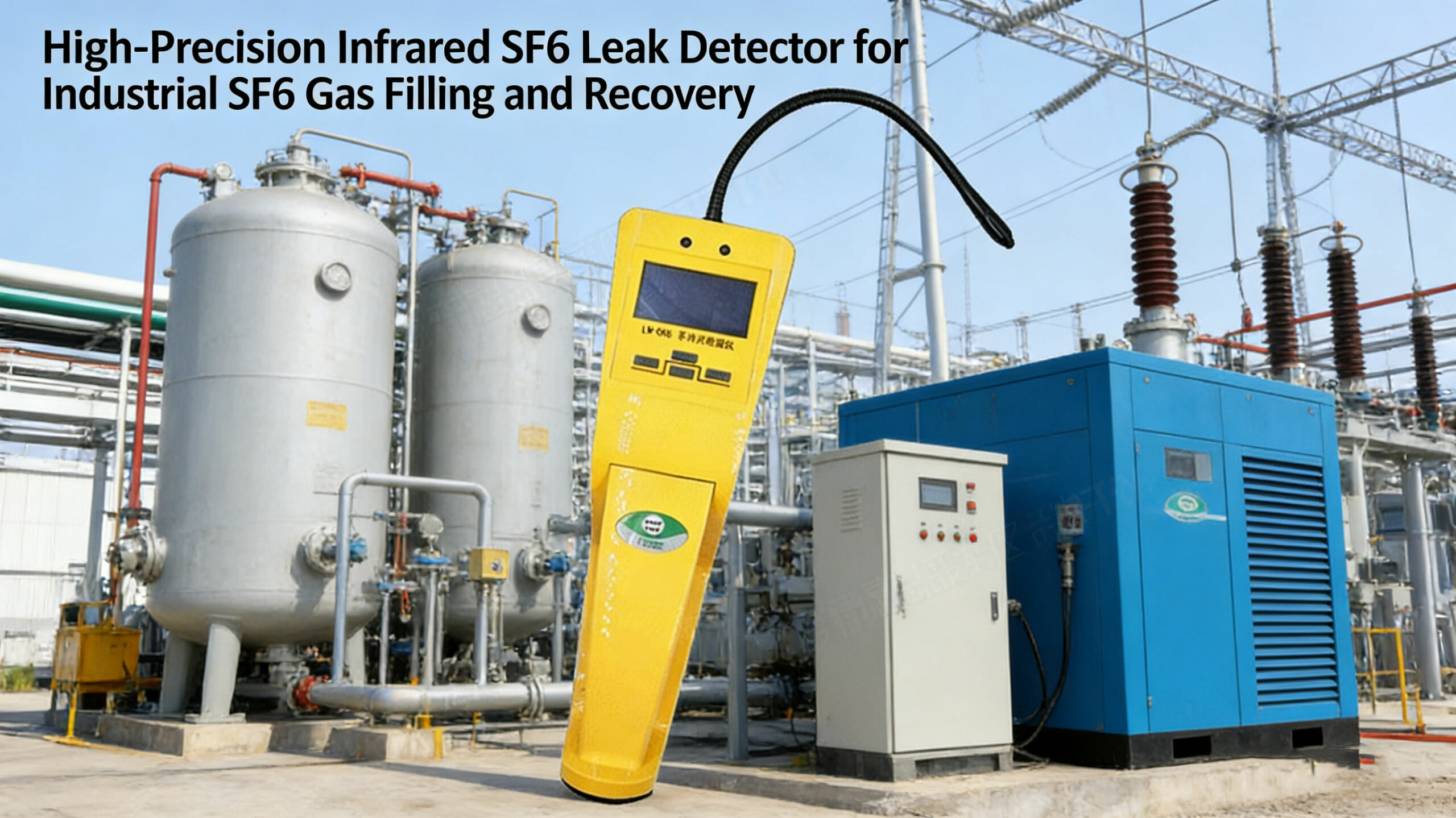 High-Precision Infrared SF6 Leak Detector for Industrial SF6 Gas Filling and Recovery