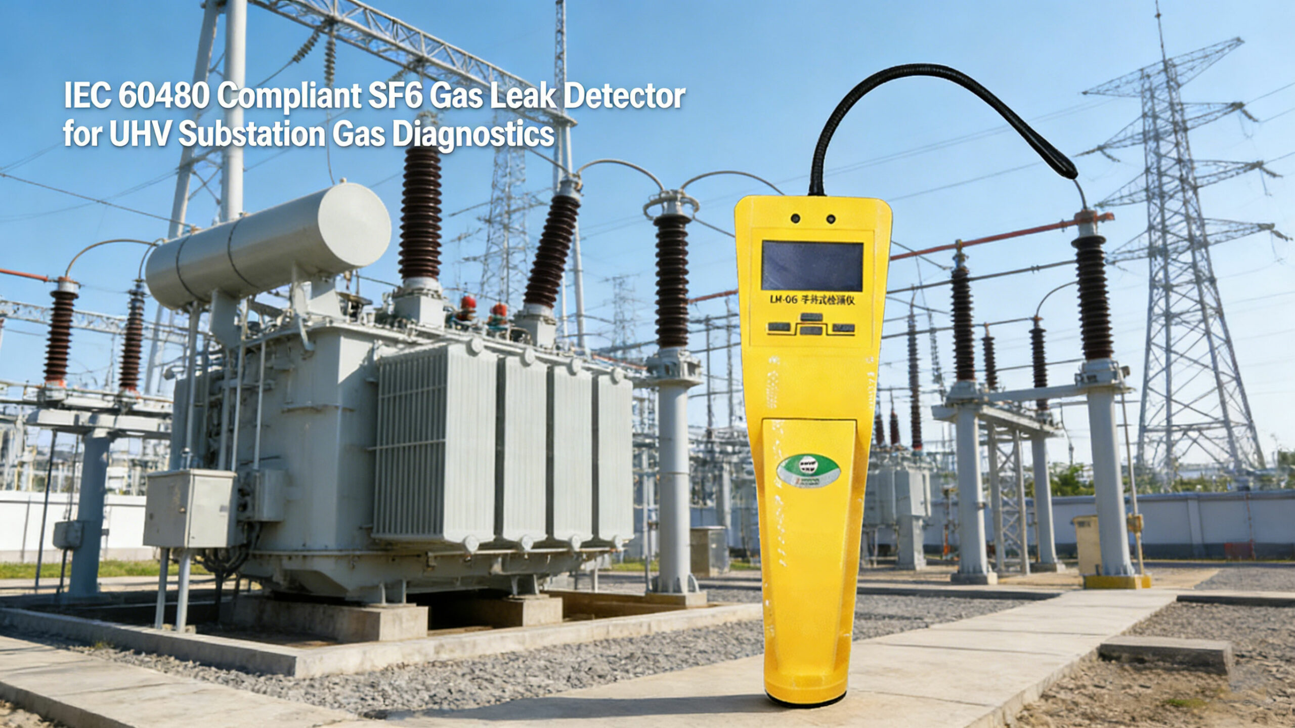 IEC 60480 Compliant SF6 Gas Leak Detector for UHV Substation Gas Diagnostics