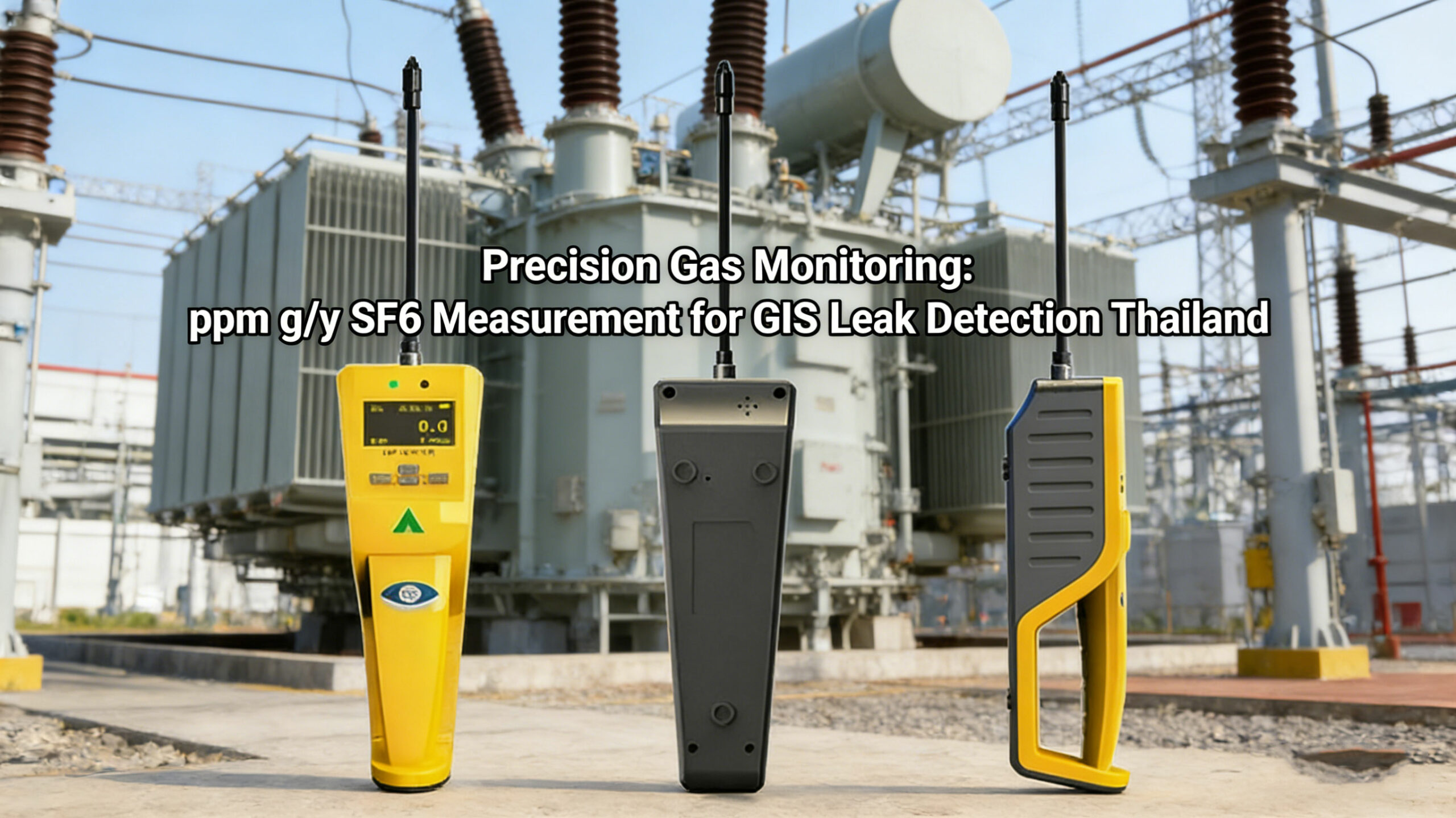 NDIR infrared sensor technology for SF6 leak quantification in Thailand.