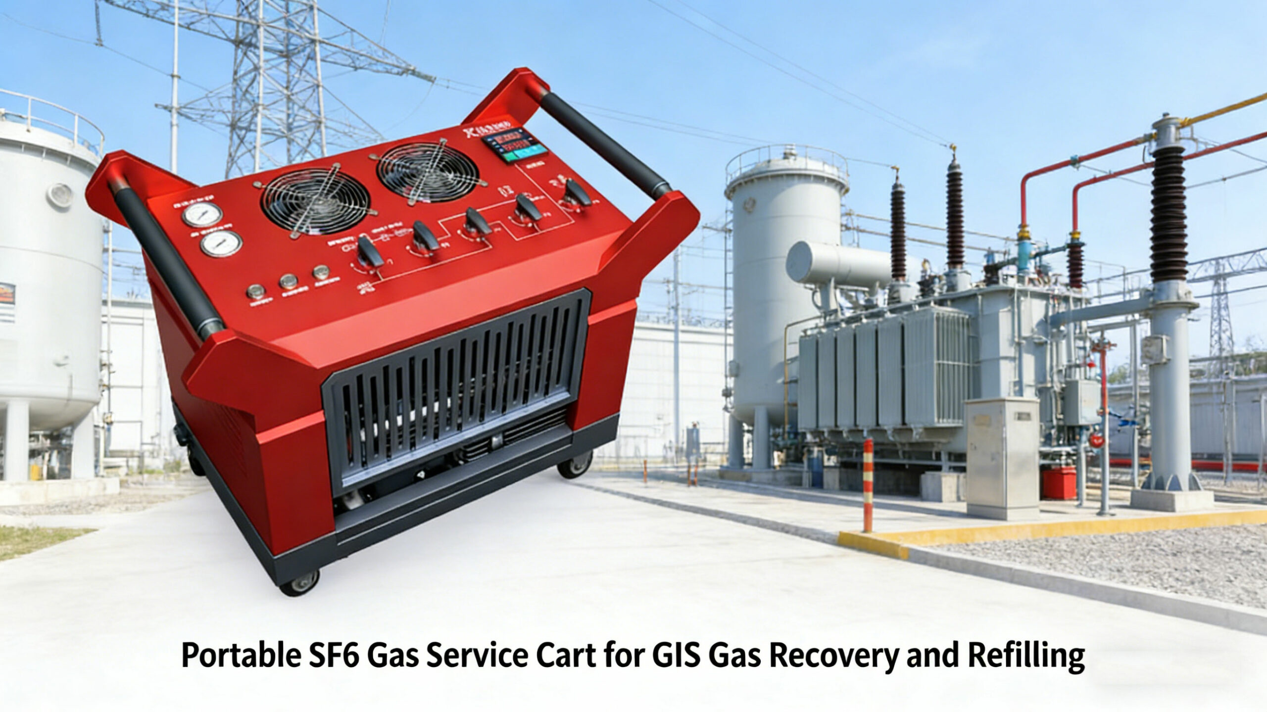 Portable SF6 Gas Service Cart for GIS Gas Recovery and Refilling