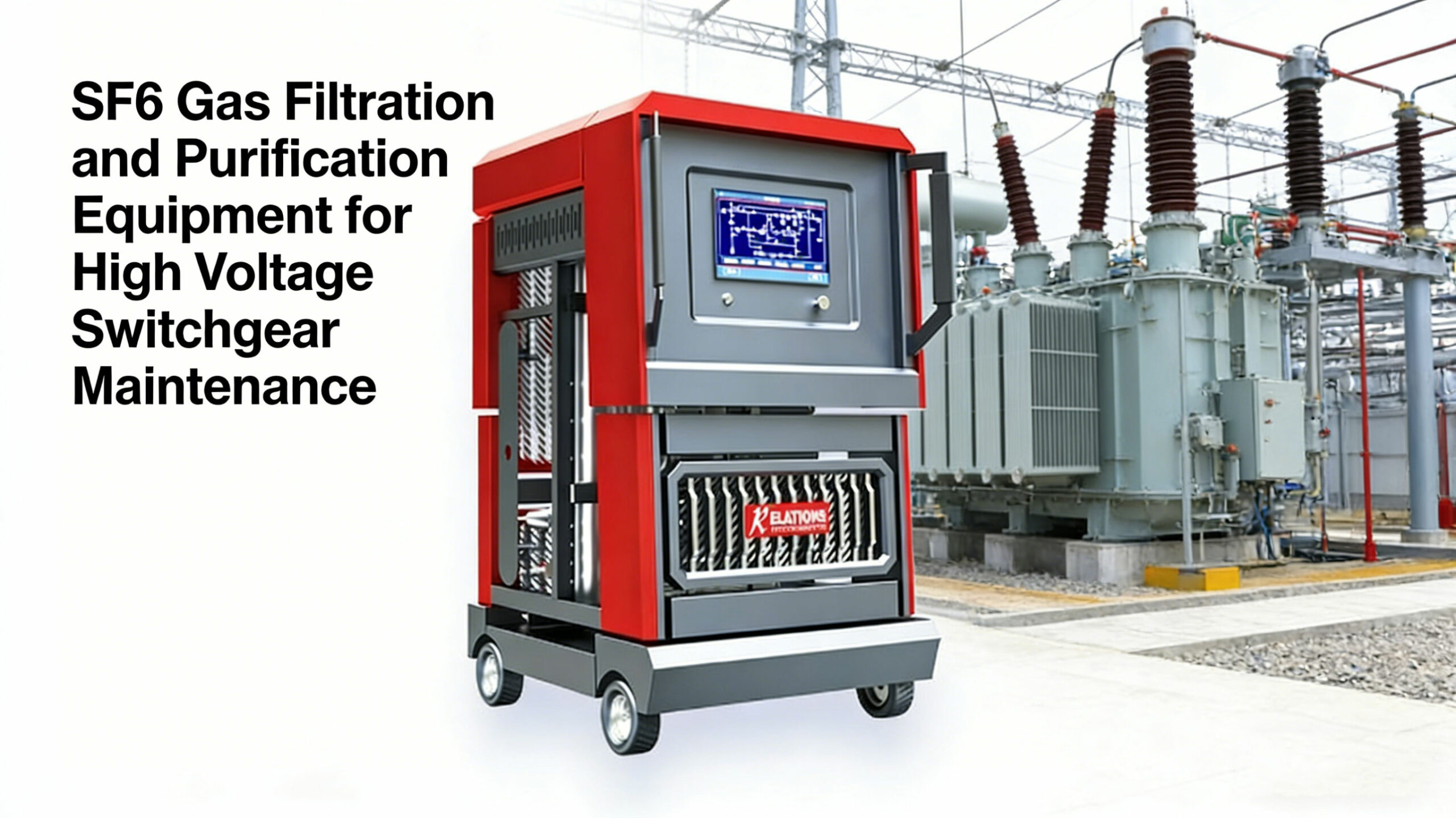 SF6 Gas Filtration and Purification Equipment for High Voltage Switchgear Maintenance