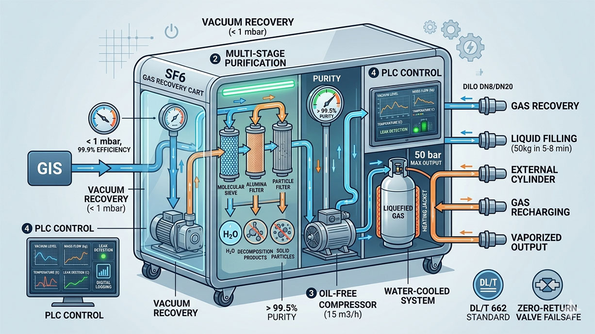 Top-Rated SF6 Gas Recovery Carts Currently on the Market for 2026: A Comprehensive Technical Guide