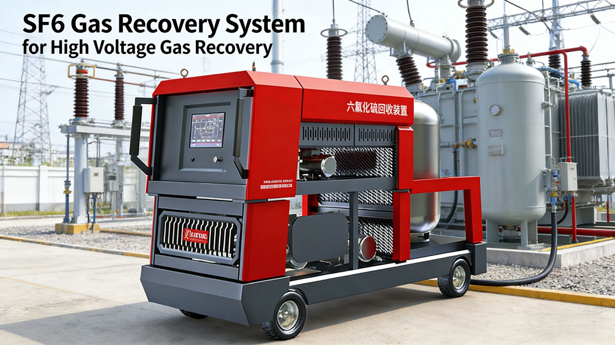 sf6 gas recovery system for high voltage gas recovery
