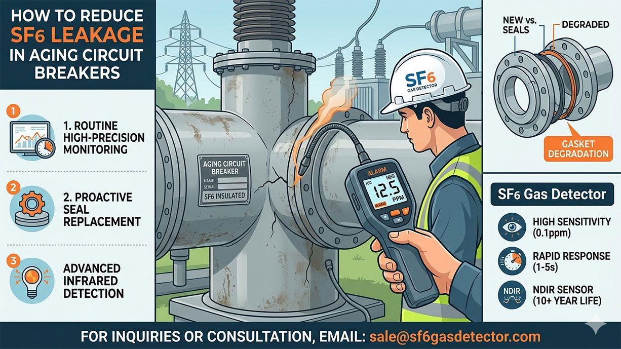 How to reduce SF6 leakage in aging circuit breakers