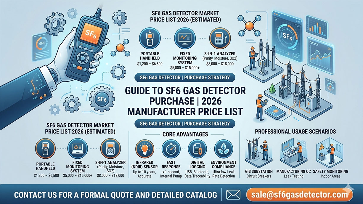 What is the Latest Manufacturer Price for an SF6 Gas Detector in 2026