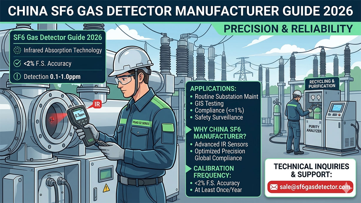 China SF6 Gas Detector Manufacturer Guide 2026: High-Precision Solutions