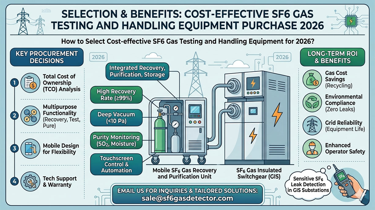 Cost-effective SF6 gas testing and handling equipment purchase 2026