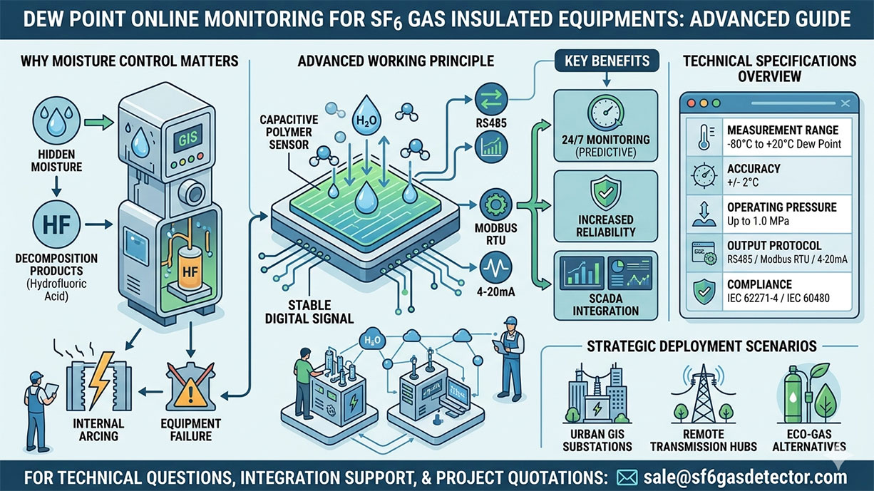 Dew Point Online Monitoring for SF6 Gas Insulated Equipments: 2026 Maintenance Guide