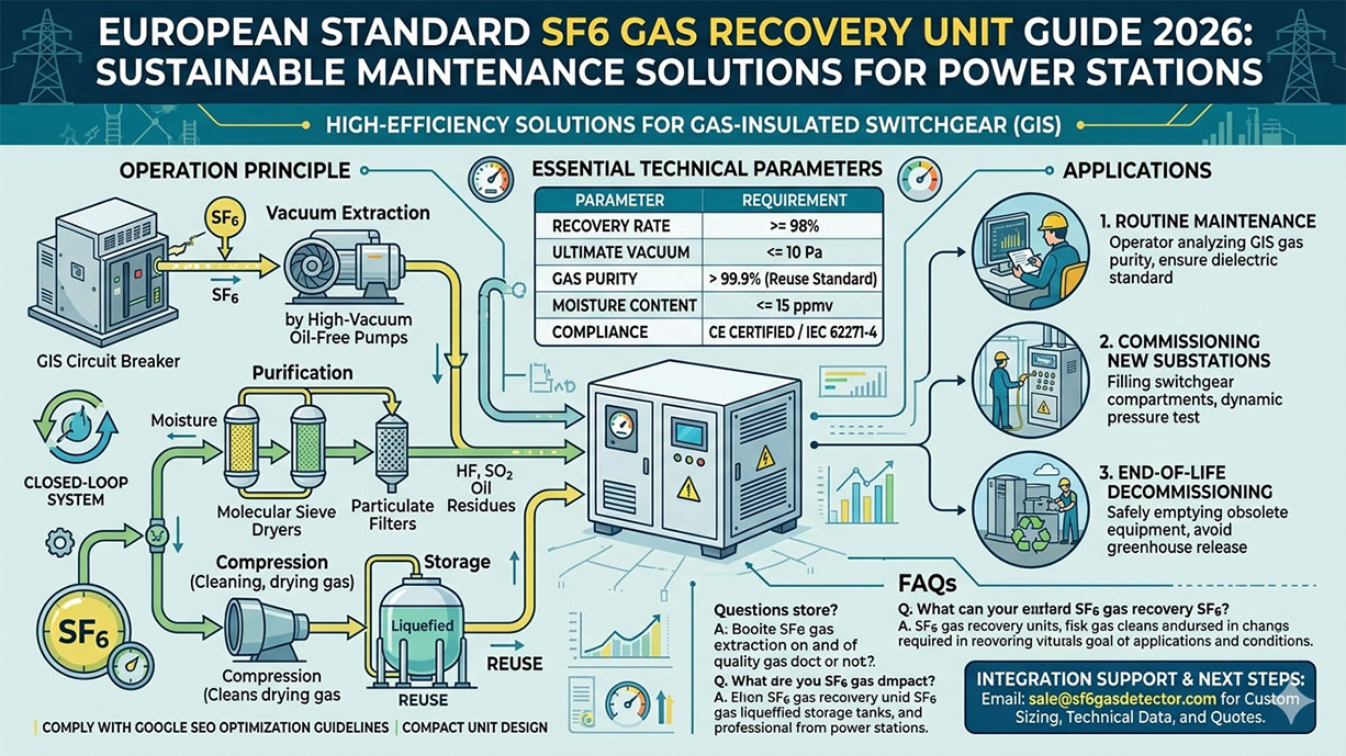 European Standard SF6 Gas Recovery Unit Guide 2026: Sustainable Maintenance Solutions for Power Stations