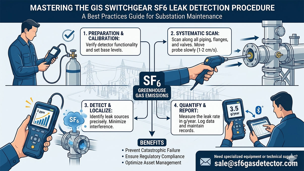 GIS Switchgear SF6 Leak Detection Procedure: Expert Guide & Best Practices