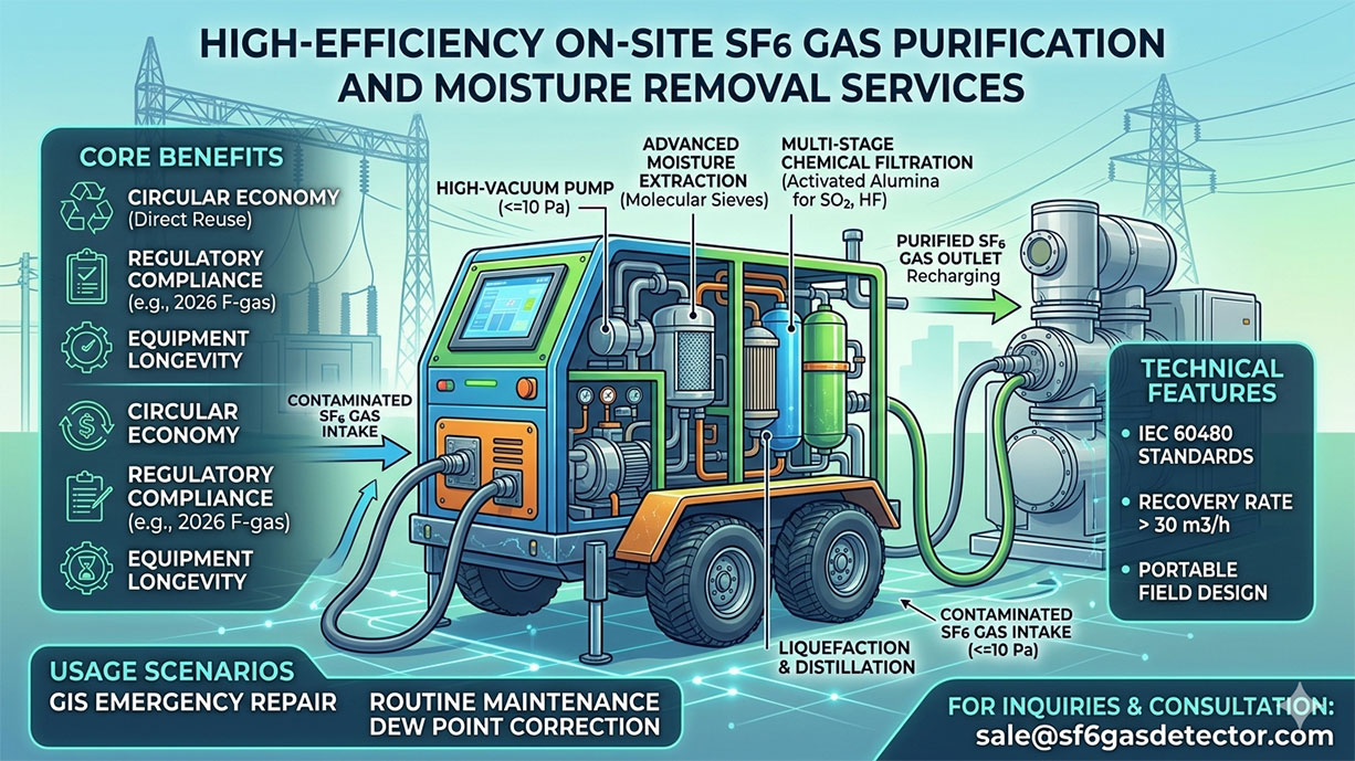 On-site SF6 Gas Purification & Moisture Removal Services | 2026 Guide