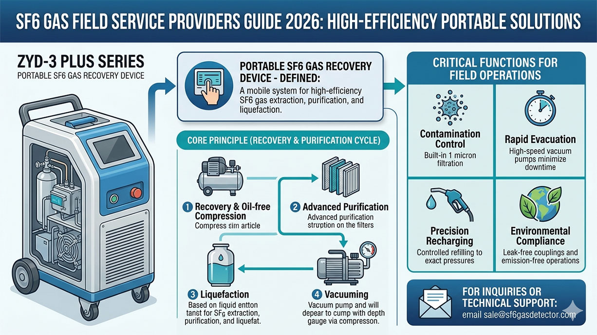 SF6 Gas Field Service Providers Guide 2026: Portable Recovery Solutions