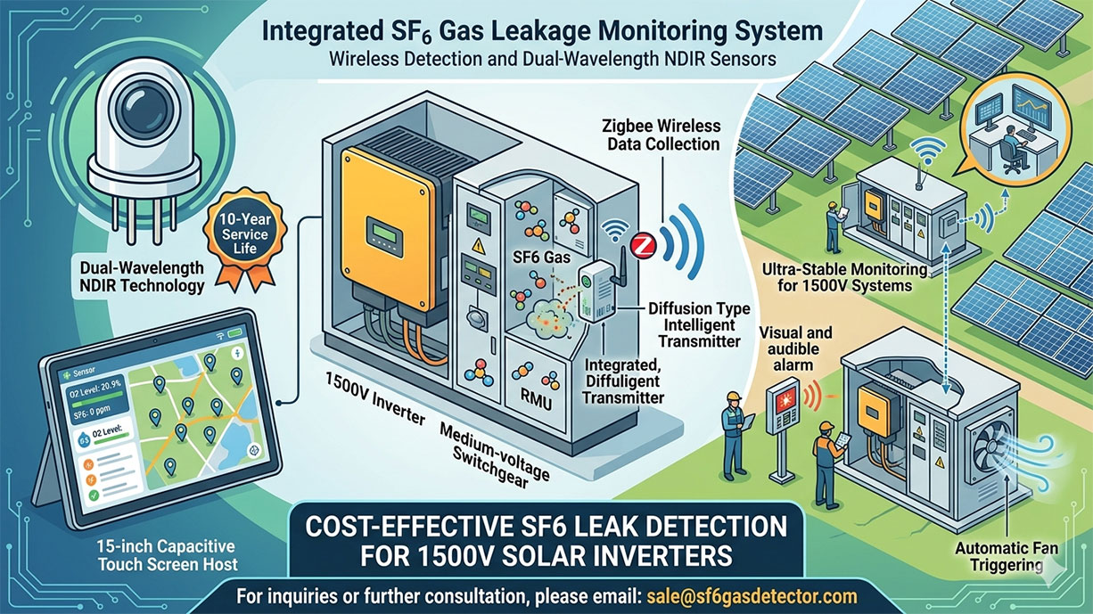 What is the Best Cost-Effective SF6 Leak Detection for 1500V Solar Inverters