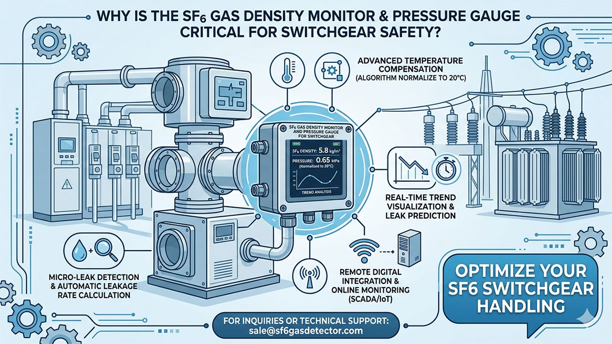 Why is an SF6 Gas Density Monitor and Pressure Gauge Critical for Switchgear Safety