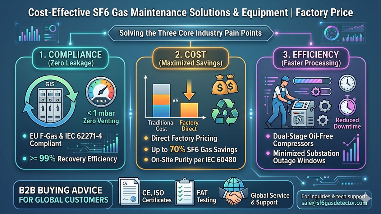 Cost-Effective SF6 Gas Maintenance Solutions & Equipment | Factory Price