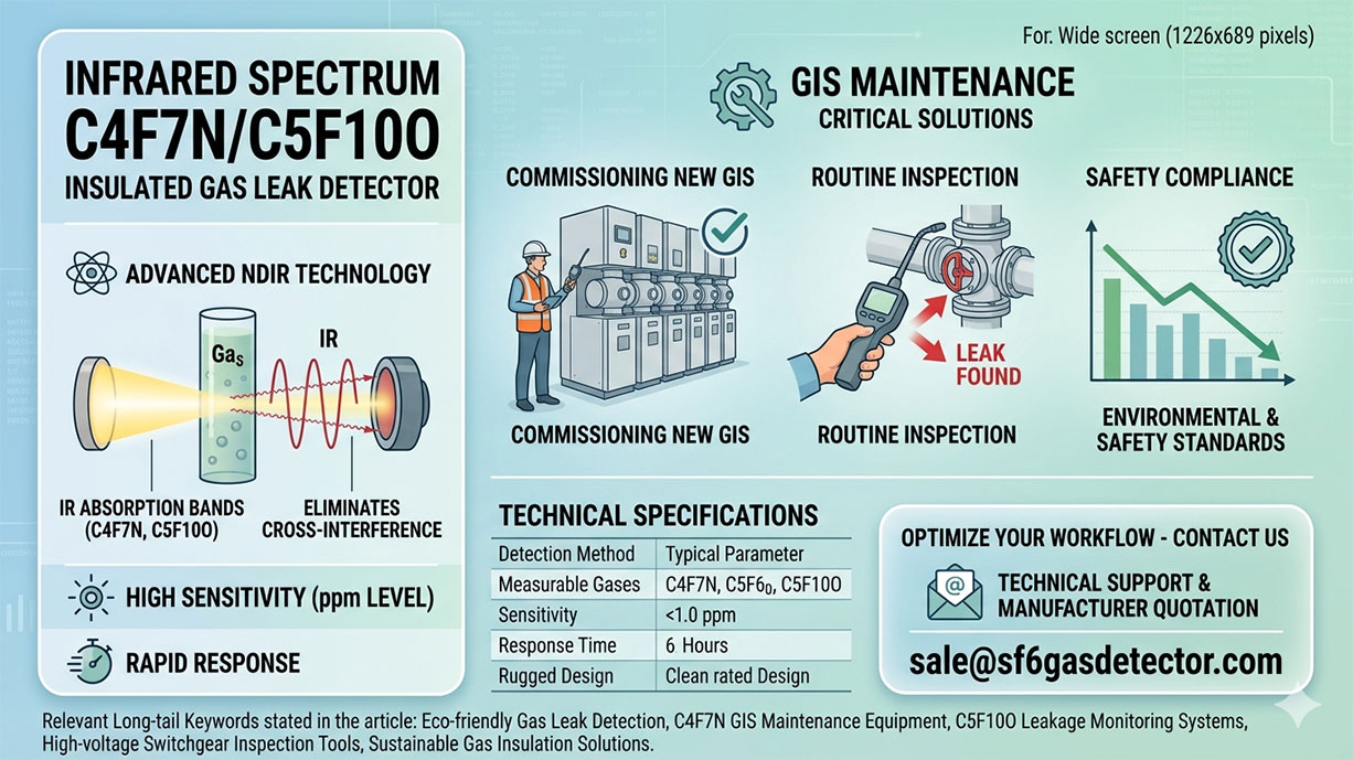 Infrared Spectrum C4F7N/C5F10O Insulated Gas Leak Detector: Manufacturer Quotation & Professional Guide