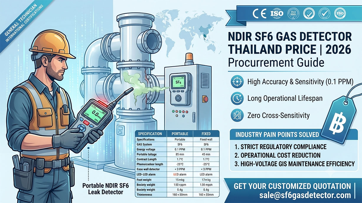 NDIR SF6 Gas Detector Thailand Price: 2026 Procurement Guide