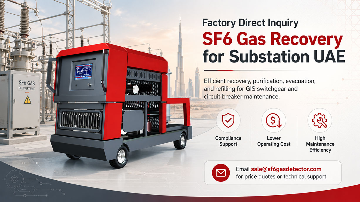 Factory Direct SF6 Gas Recovery for Substation UAE | Inquiry & Quote