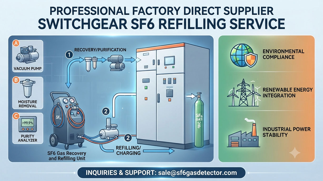 Factory Direct Supplier Switchgear SF6 Refilling Service