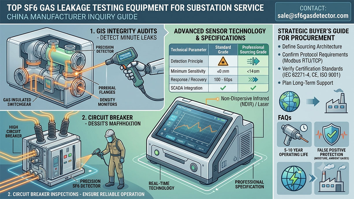 Top SF6 Gas Leakage Testing Equipment for Substation Service: China Manufacturer Inquiry Guide
