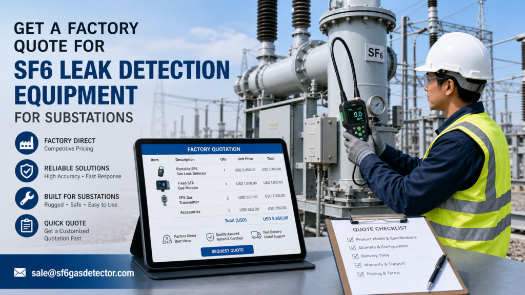SF6 leak detection equipment used for substation maintenance and factory quote inquiries
