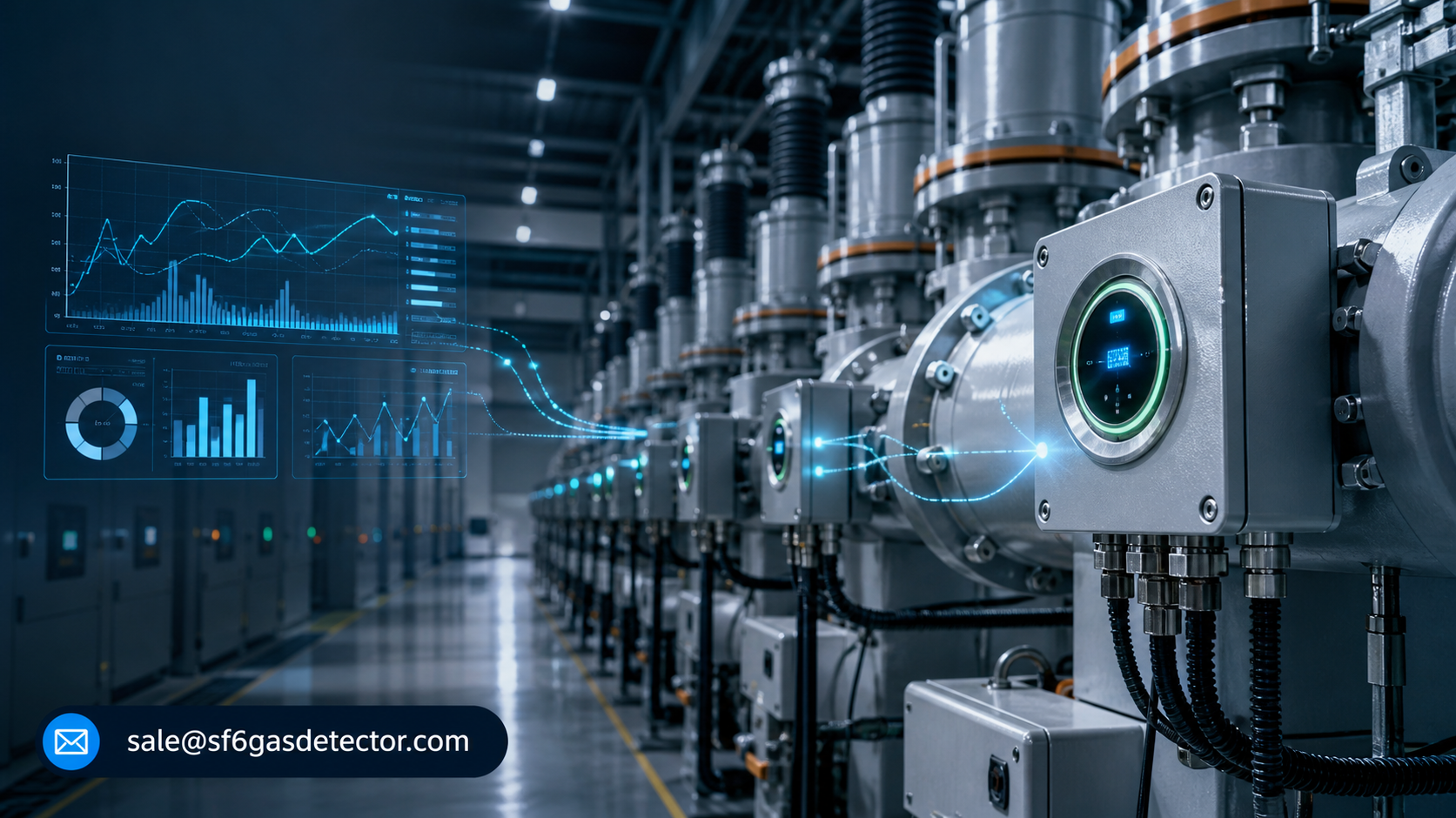 SF6 gas detector for reliable GIS switchgear monitoring