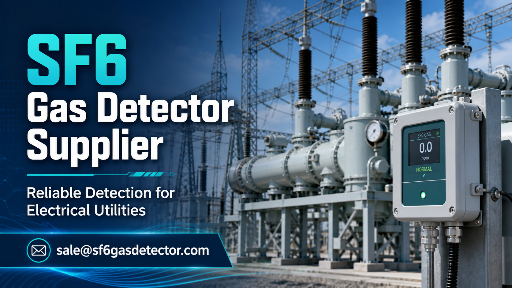 SF6 gas detector used by electrical utilities for reliable leak detection
